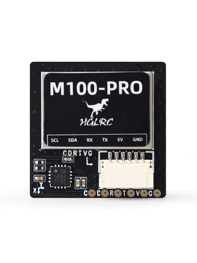HGLRC M100 PRO GPS-Modul mit B101 Protokollchip der 10. Generation und QMC5883L Kompass in Schwarz für FPV Racing und Freestyle Drohnen - Bild 4