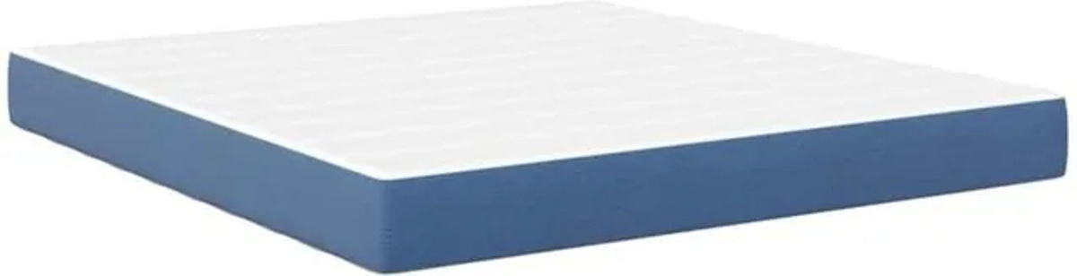 Vidaxl Visco Bettmatratze aus Stoff in Blau und Weiß B/B/H: 180 x 200 x 20 cm - Bild 1