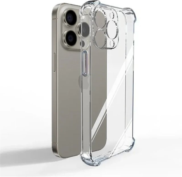 Stoßfeste und transparente Handyhülle für iPhone 11 bis iPhone 16 Pro Max sowie iPhone Mini, XR, XS und 8 - Bild 1