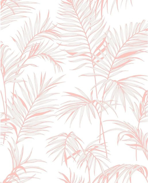 Superfresco Easy Vliestapete Litho Pink mit floralem Naturdesign, Breite: 0,52 m, Länge: 10,05 m - Bild 1