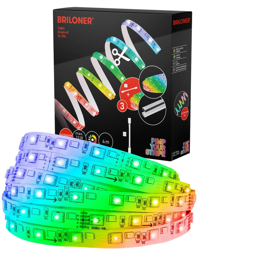 Briloner Pimp your Stripe LED-Band Erweiterungs-Set RGBW mit Fernbedienung und 4 m Länge - Bild 2