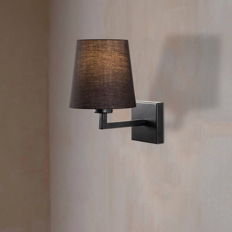 Opviq Wandleuchte aus Metall in Schwarz mit E27 Fassung, B/H/T: 24 x 30 x 18 cm - Bild 4