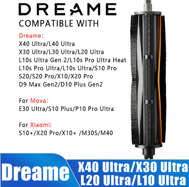 Dreame TriCut-Bürste in Schwarz für X40 Ultra, X30 Ultra, L20 Ultra, L10s Ultra Gen 2, S10 Pro, S20, S20 Pro, X10, X20 Pro und D9 Max Gen2 Modelle - Bild 1