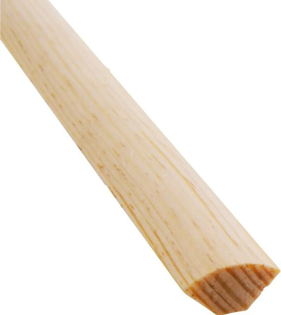 Viertelstab aus Kiefer von Döllken Profiles, Farbe Beige/Braun, B/T/H: 1,8 x 1,8 x 240 cm - Bild 1