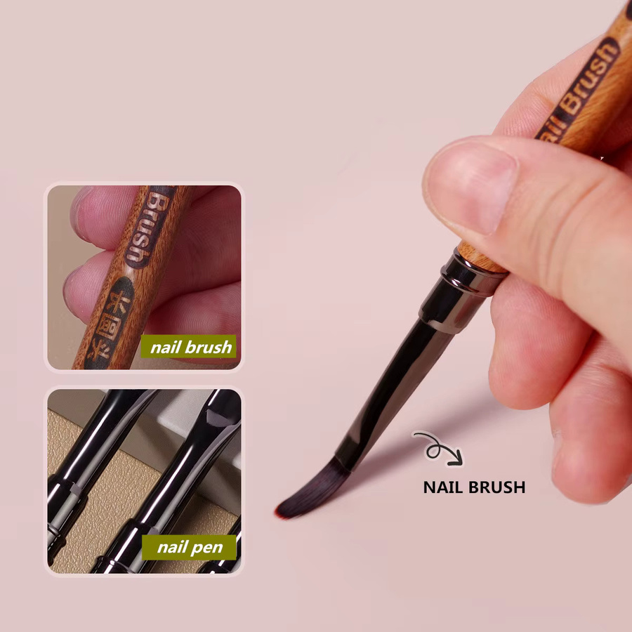 mifanxi Nagelpinsel für Gel und Acryl, Sandelholz - Bild 2