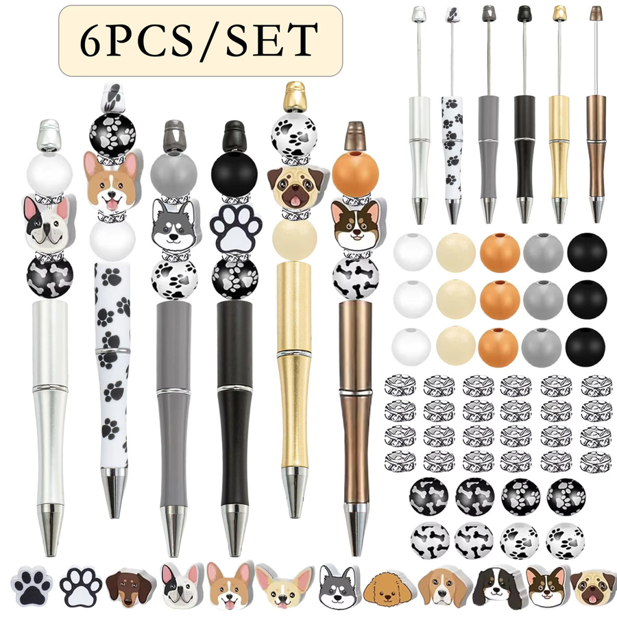 DIY-Perlenstift-Set Hundemotiv, 6-teiliges Set - Bild 2