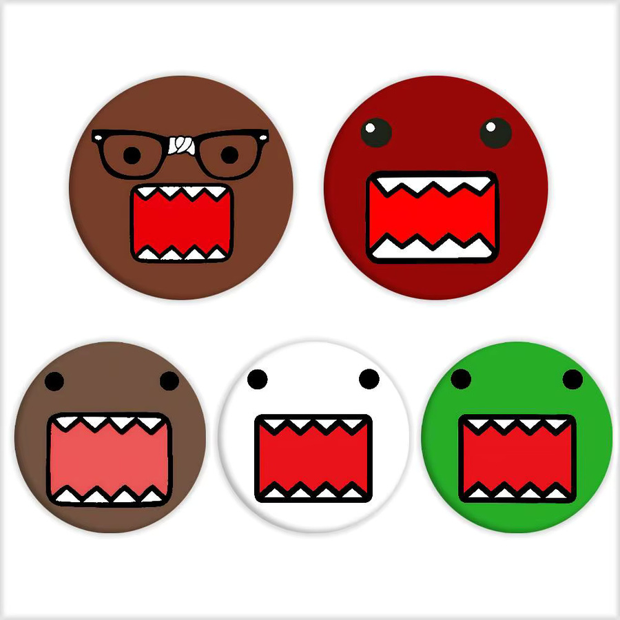 52TOYS Brosche, Metall, Bunt, Domo-Kun - Bild 6