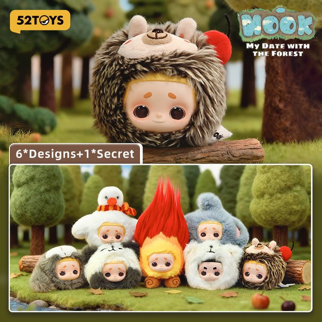 52TOYS Nook My Date with the Forest, Vinyl-Plüsch-Schlüsselanhänger - Bild 1