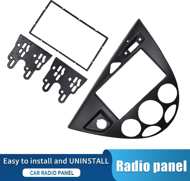 2-Din Stereo DVD Panel für Ford Focus Carnival in Schwarz - Bild 1