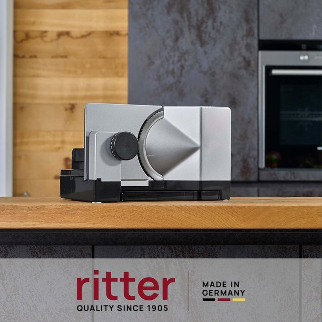 Ritter E18 Duo-Plus Elektrischer Allesschneider aus Edelstahl in Silber - Bild 1