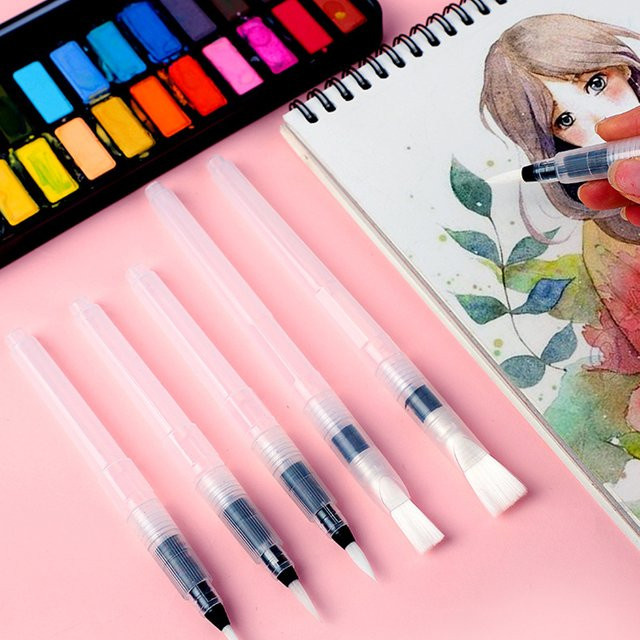 Bview art Aquarell Pinsel Set mit 6 transparenten Pinseln für wasserlösliche Buntstifte und Marker - Bild 1
