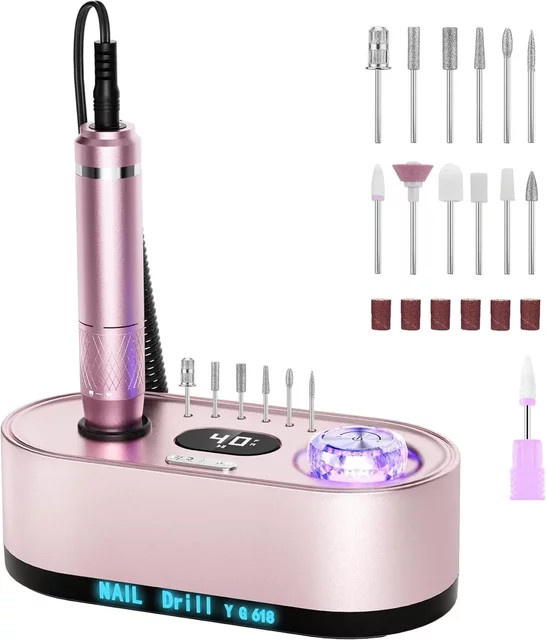 INSIS FEMME Elektrischer Nagelbohrer, 40000 U/min, mit LCD-Display - Bild 1