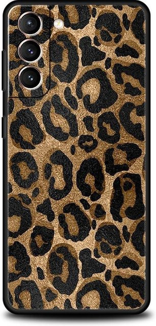 Handyhülle mit Leoparden-Geparden-Muster für Samsung Galaxy S24 S23 S22 S21 FE S20 Ultra S10 S9 Plus in Schwarz und Multicolour aus weichem Silikon - Bild 1