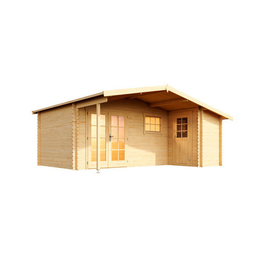 Lasita Maja Gartenhaus Little Rock naturbelassen braun B/H/T: 558,7 x 245,1 x 480 cm - Bild 3
