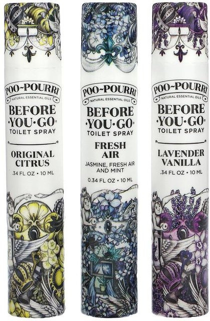 Poo-Pourri Before-You-Go Toilettensprays Sparset, 3 x 10 ml, Unisex - Bild 1