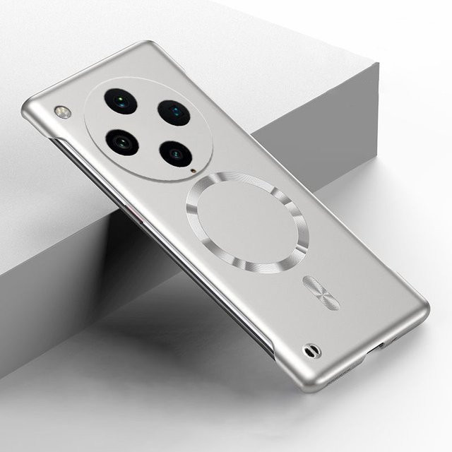 Rahmenlose magnetische MagSafe Handyhülle für Oppo Find X3 X5 X6 X7 X8 X9 Ultra X9S X8S Plus Reno 6 8 13 14 15 Pro in Blau - Bild 1