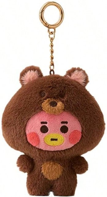 LINE FRIENDS BT21 Schlüsselanhänger, Plüsch, 10cm, Unisex, brown - Bild 1