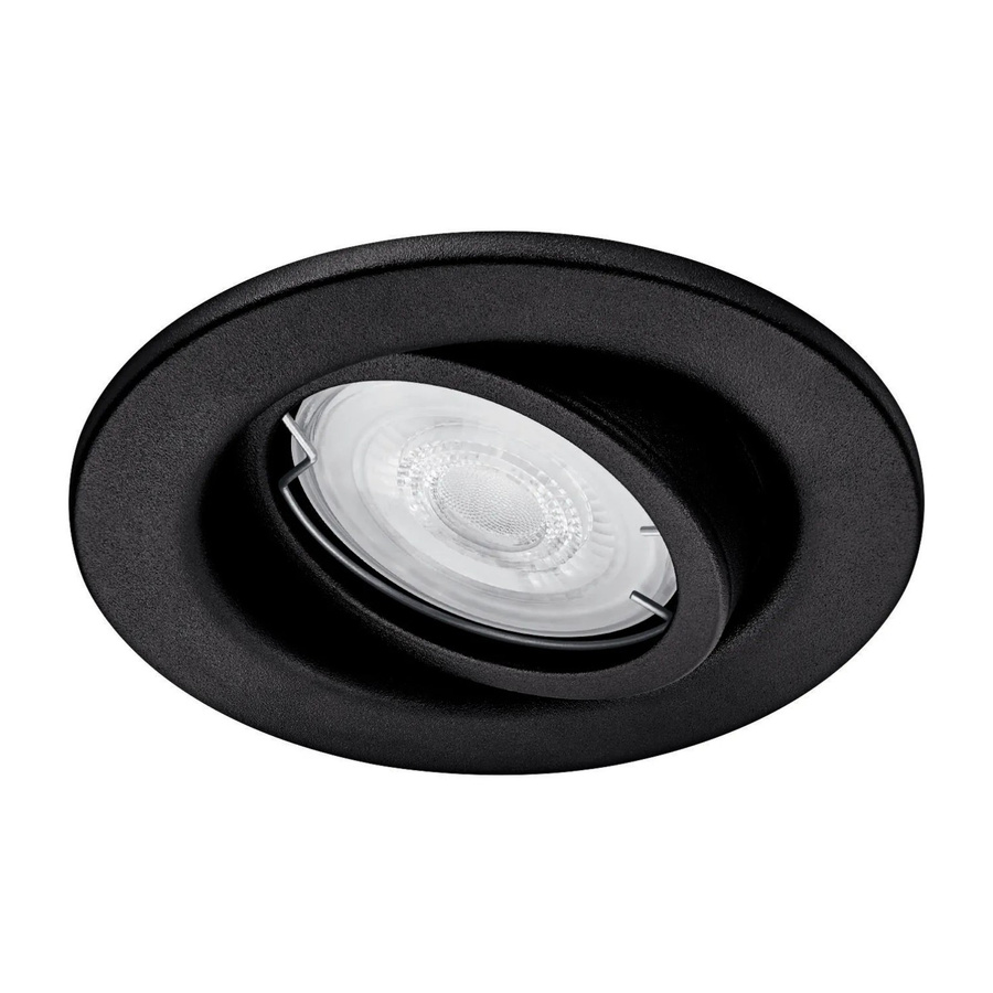 Philips Fresco LED-Einbauleuchte für Außenbereiche, GU10, 4,6 W, Schwarz, Warmweiß, IP23 - Bild 2