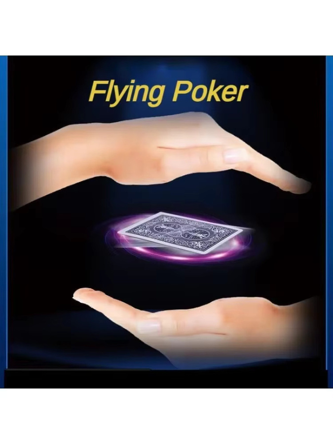 MYGVN Fliegende Poker Ringe, Zaubertrick, Rot, für Einsteiger - Bild 2