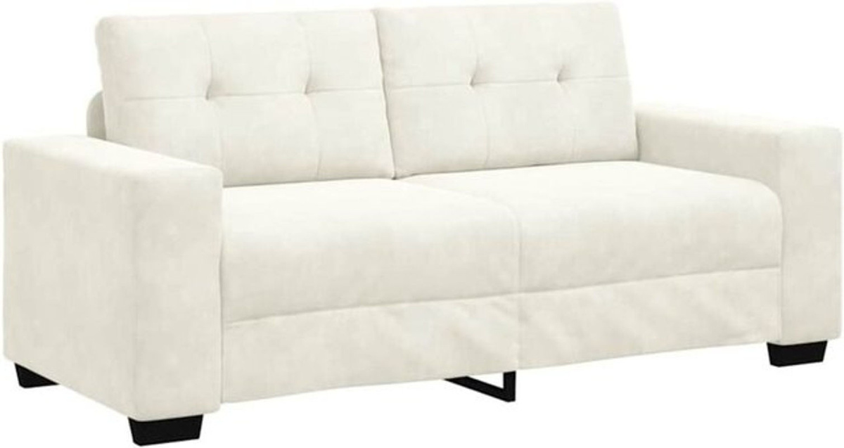 Modernes vidaxl 2-Sitzer-Sofa aus Samt in Beige - Bild 1