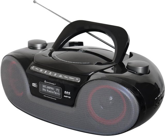 Soundmaster SCD8300SW Radiorekorder mit DAB+, UKW, Bluetooth, CD und MP3 in Schwarz - Bild 1