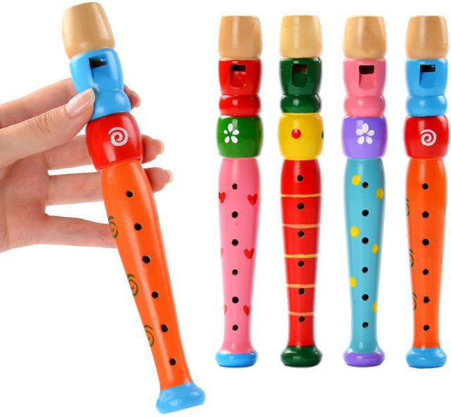 JOKEJOLLY Piccolo Flute Wooden Colorful Musikinstrument 1-teiliges Set - Bild 1