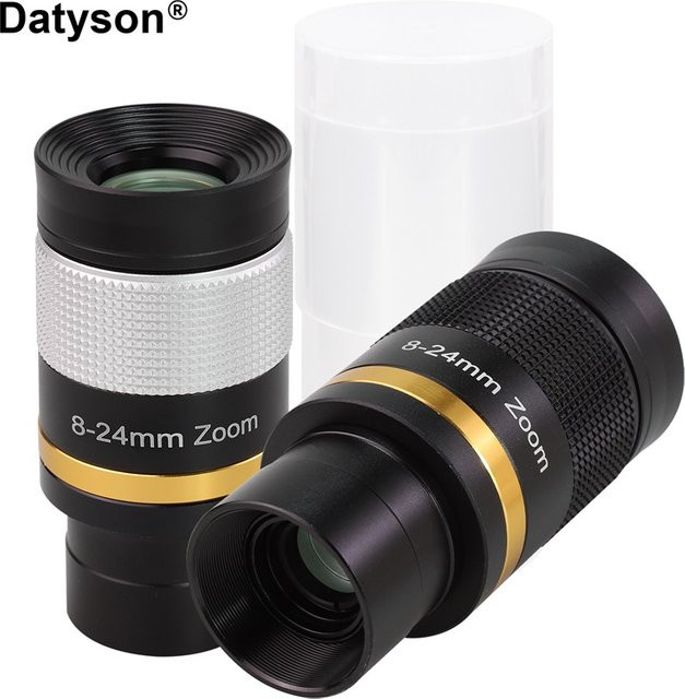 Datyson Teleskop-Zoom-Okular in Schwarz mit 8 mm bis 24 mm Zoom für 1,25 Zoll Teleskope - Bild 1