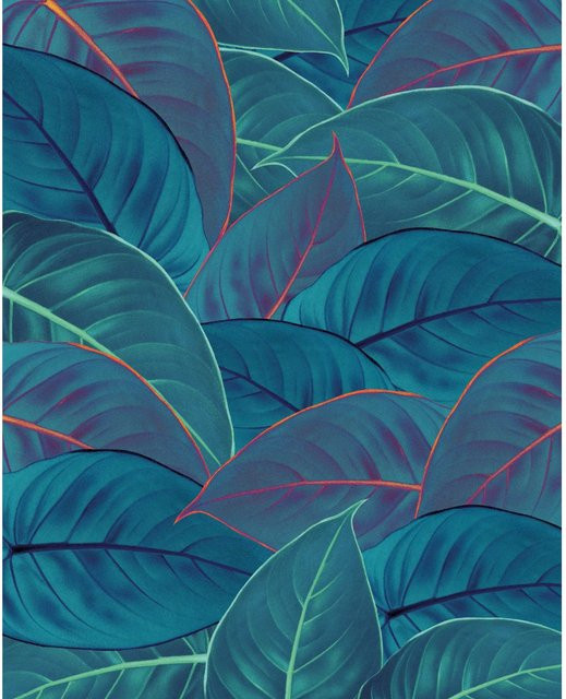Komar Fototapete Vlies Foliage Multicolor B: 200 cm, H: 250 cm - Bild 1