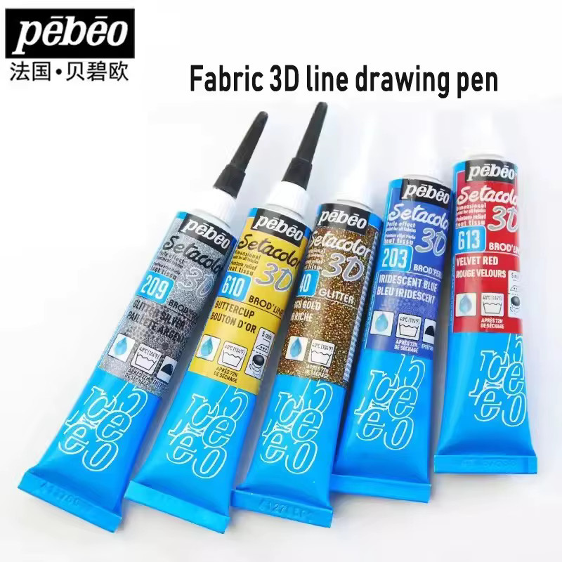 Pebeo 3D Stoff Pigment Textilfarbe für DIY-Projekte auf Stoff, Leinwand, Glas, Keramik und Holz, 20 ml - Bild 2