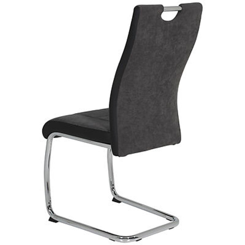 Schwingstuhl Hela Alina S in Anthrazit mit Kunstleder und Steppmuster, B/H/T: 43 x 98 x 59 cm - Bild 4