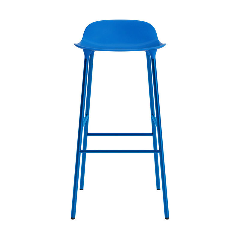Normann Copenhagen Form Barstuhl mit Metallgestell in Blau im skandinavischen Design - Bild 2