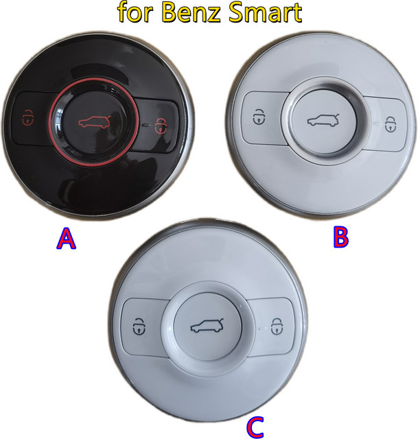 Benz Smart Car 3-Tasten Smart Fernbedienung Autoschlüsselgehäuse mit Klinge in Schwarz - Bild 1