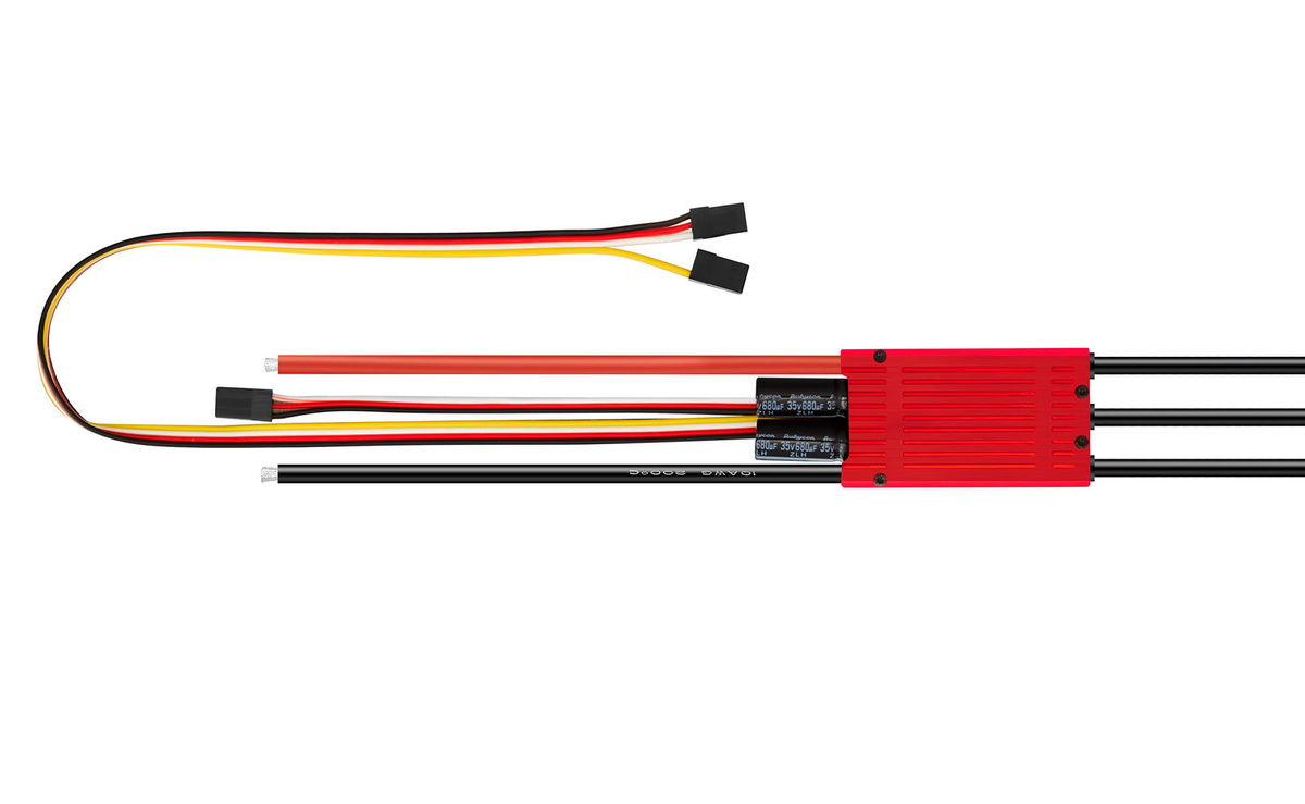 Hobbywing SkyWalker 120A V2 UBEC Bürstenloser Regler in Rot für Flugzeugmodelle - Bild 3