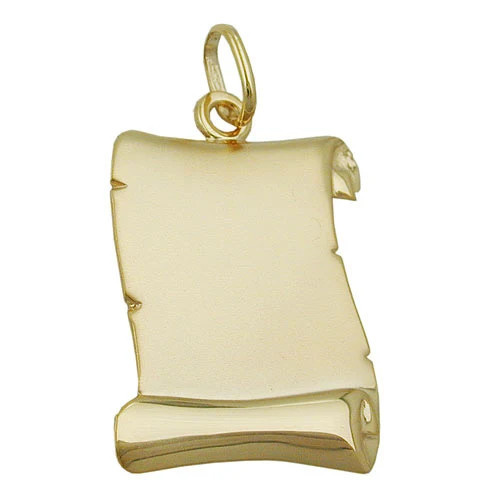 Colfem Anhänger Dokumentenrolle, 375 Gold, Unisex - Bild 1