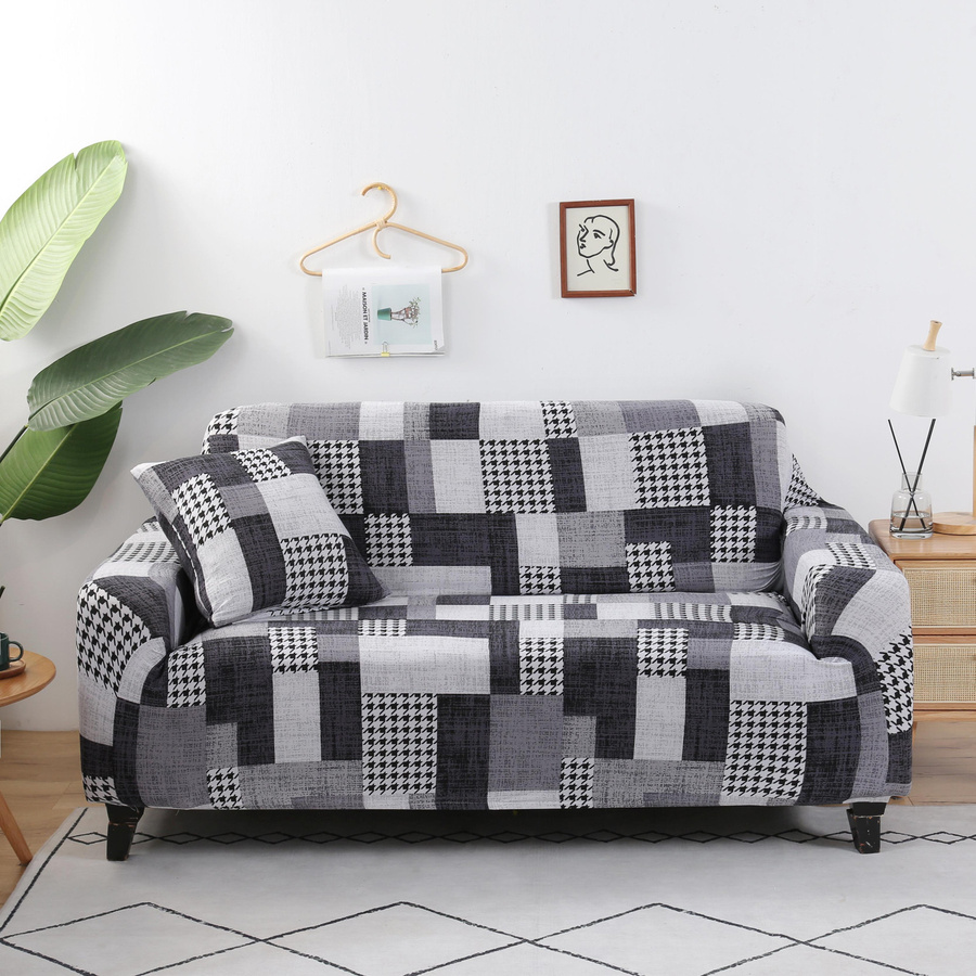 FORTUBI Sofabezug mit Blumendruck für Einzelsitze, Mehrfarbig, Breite: 140 cm - Bild 1