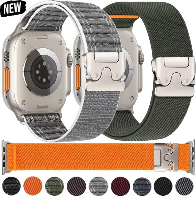 FancyWrist Uhrenarmband Nylon, Schwarz, Unisex - Bild 1