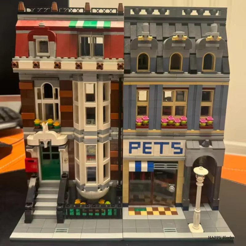 LEGO Tierhandlung, Konstruktions-Straßenansicht-Set, 2032 Teile - Bild 4