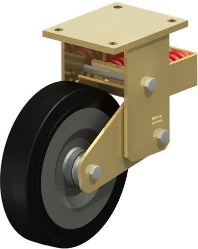 Blickle BSFN-SE 250K Bockrolle gefedert aus Stahl, Durchmesser: 250 mm, Tragfähigkeit: 850 kg - Bild 1