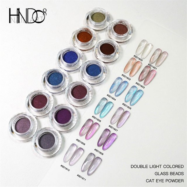 HNDO Magnetpulver Katzenauge, Schimmernd, Glitzer-Design Pigment - Bild 1