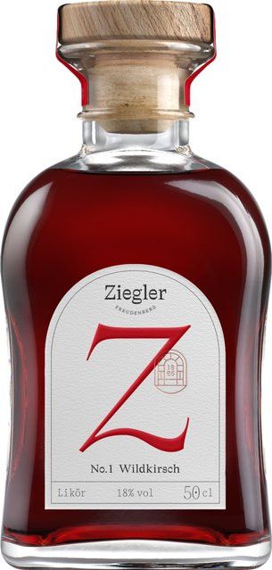 Ziegler No. 1 Wildkirsche-Likör, Deutschland, 18% Vol., 0,5 l - Bild 1