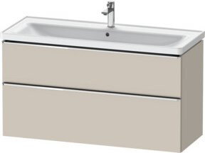 Duravit Waschtischunterschrank D-Neo, Beige, Wandmontage, B/T/H: 118,4 x 45,2 x 62,5 cm - Bild 1