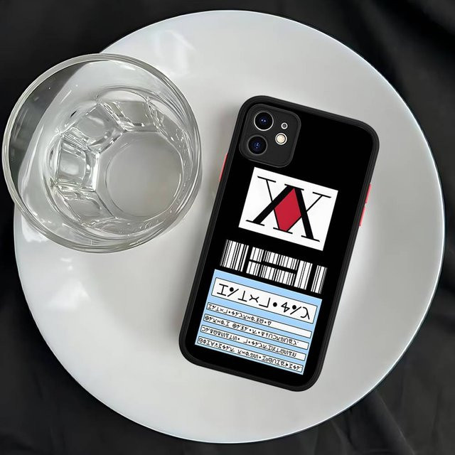 Stoßfeste Handyhülle im Hunter X Hunter Anime Design für iPhone 11 bis iPhone 16 Pro Max in Schwarz Matt - Bild 1