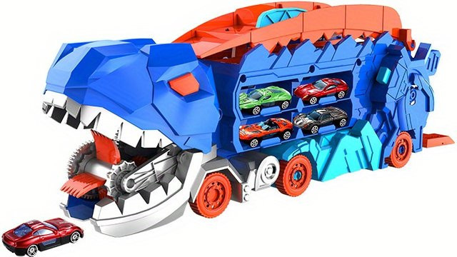 Transport-Dinosaurier-LKW, Dinosaurier, Fahrzeuge, 4 Legierung Buggys - Bild 1