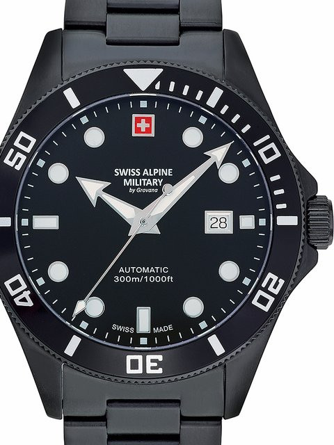 Swiss Alpine Military Diver Automatik, Edelstahl, 44 mm, Herren - Bild 1