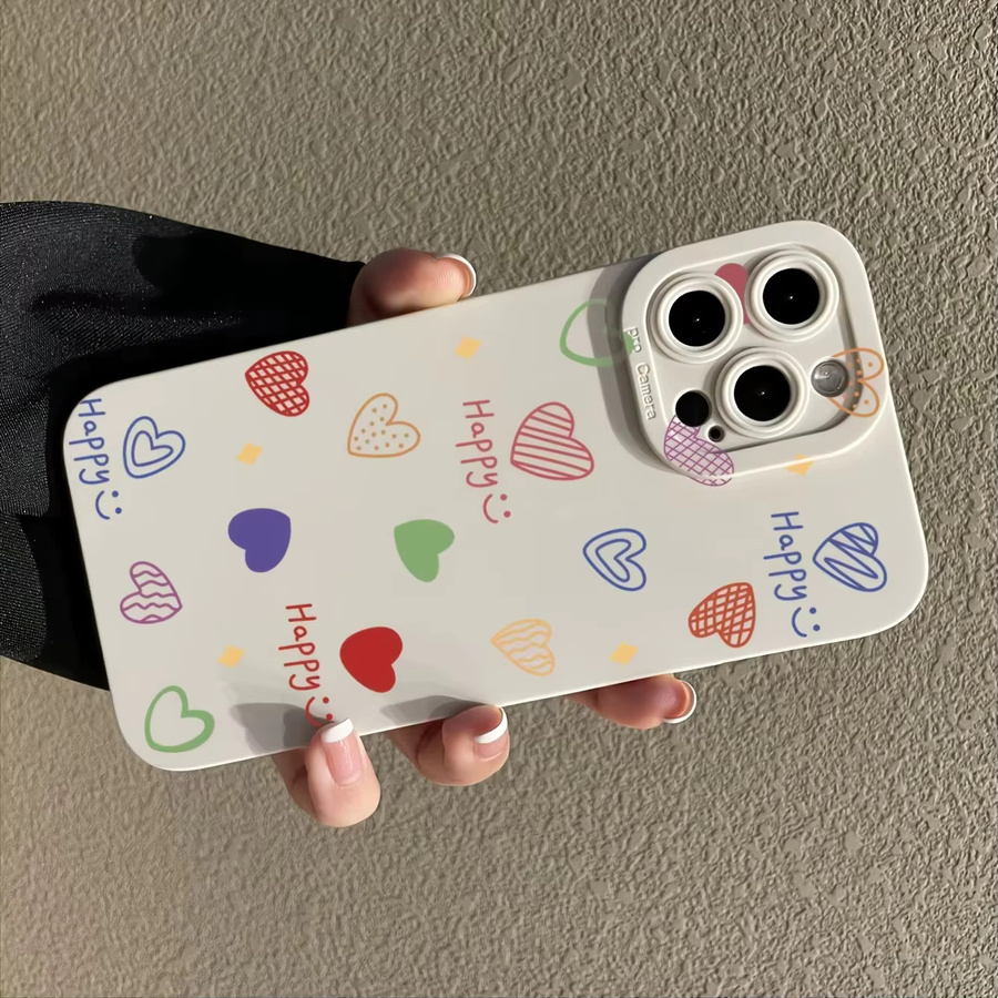Handyhülle mit Engelsauge-Muster für Apple iPhone 17, 16, 15 Serien in Beige und Multicolour mit Anti-Sturz-Schutz - Bild 3