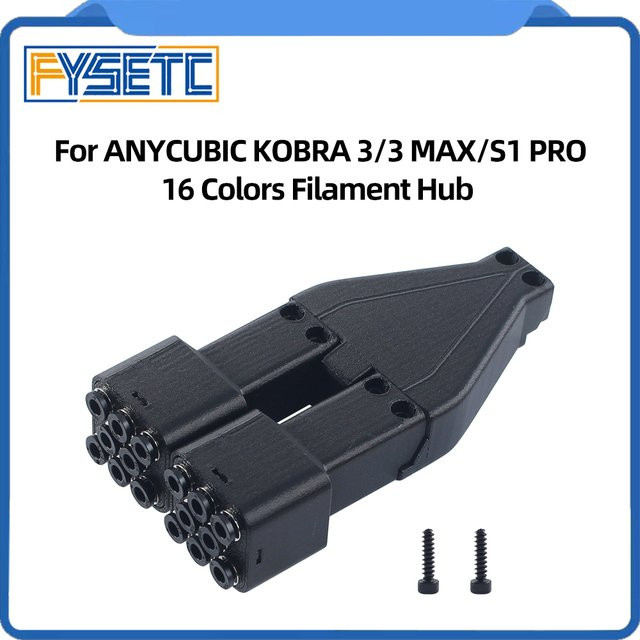 Anycubic Mehrfarbiges Filament-Hub Zubehör für KOBRA 3, 3 MAX und S1 PRO in Schwarz - Bild 1