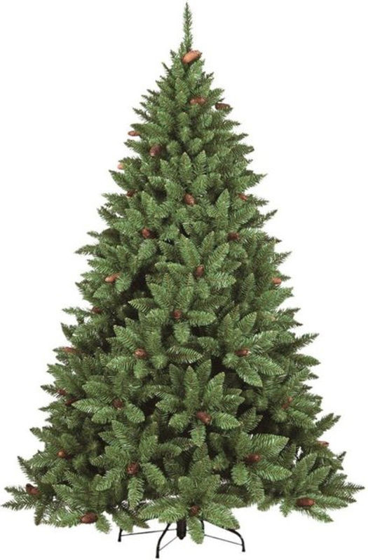 Dmora Weihnachtsbaum Stoccolma in Grün, extra dicker Kunstbaum mit Tannenzapfen und 464 Ästen, Höhe: 150 cm - Bild 1