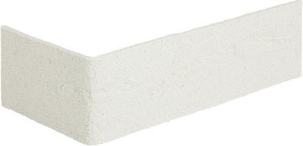 ELABRICK Eckverblender Alaska in Weiss im Stone-Look mit mattem Finish - Bild 1