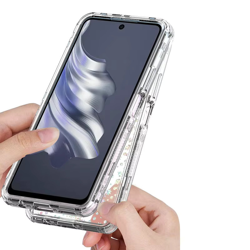Tecno Pova 6 Pro 5G Kristallhülle 3in1 Schutzhülle, transparent - Bild 2