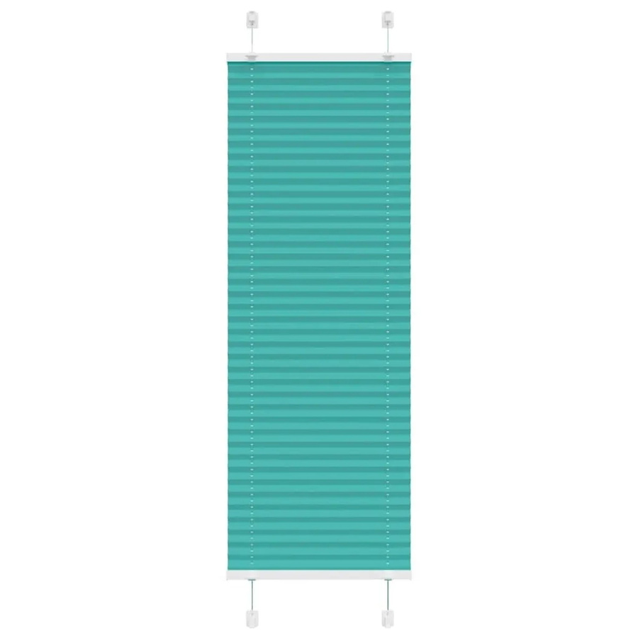vidaXL Plissee halbtransparent Petrolgrün aus Polyester, Breite: 40 cm, Höhe: 150 cm - Bild 2